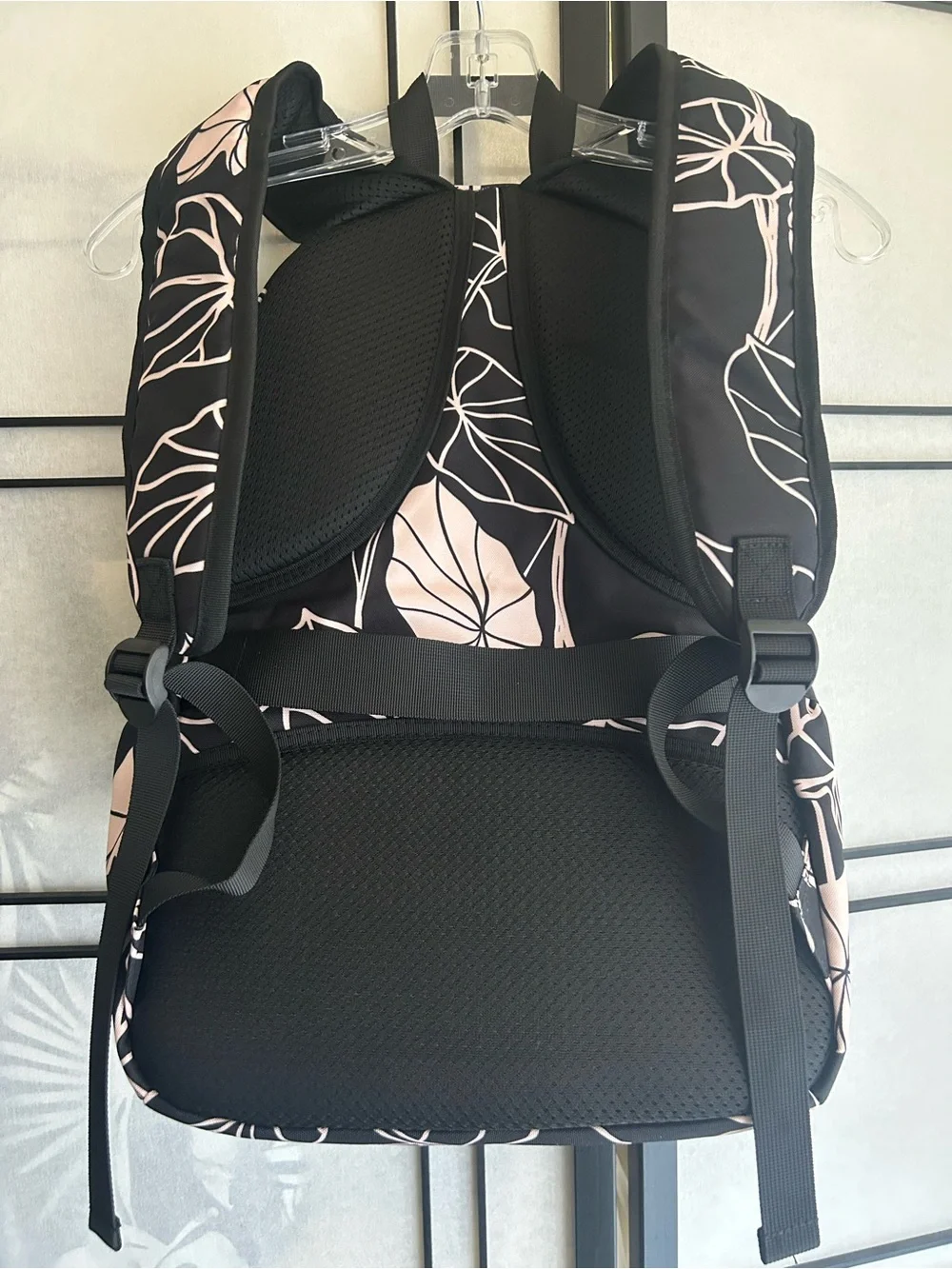 Fighting Eel Kalo Backpack Black with Blush Floral